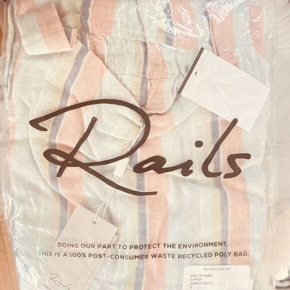 RAILS Sandy Linen Blend Shift Dress, Summer Airy Vacation Dress, Small (4/6) NWT - Picture 14 of 16